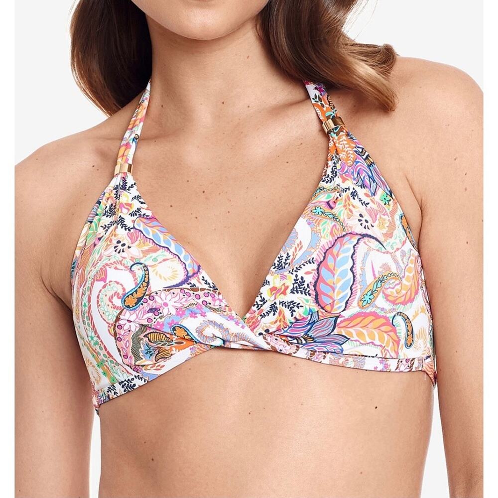 Ralph Lauren Majestic Paisley Bikini Top Size 12